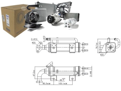Радіатор вихлопних газів ford ranger mazda bt-50 2.5d 3.0d 05.06-12.15 фото №1