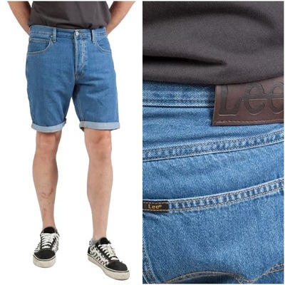 LEE 5 POCKET SHORT MĘSKIE SZORTY JEANSOWE W32