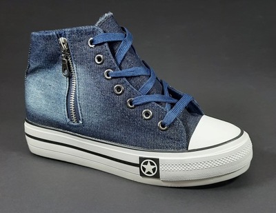 Buty damskie Jeans typu Sneakers