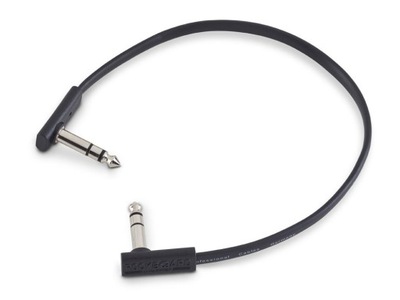 Kabel patch ROCKBOARD Flat Black TRS (30cm)