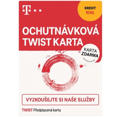 Czeska Karta Sim T-mobile 10 CZK Bez Rejestracji Anonimowa Karta Prepaid