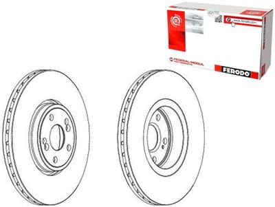 Ferodo ddf1405c-1 диск гальмівна фото №1