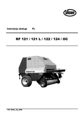 VICON RF 121...122...124OC - ИНСТРУКЦИЯ ОБСЛУЖИВАНИЯ PL фото