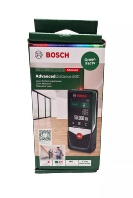 BOSCH DALMIERZ LASEROWY ADVANCEDDISTANCE 50 C 50M