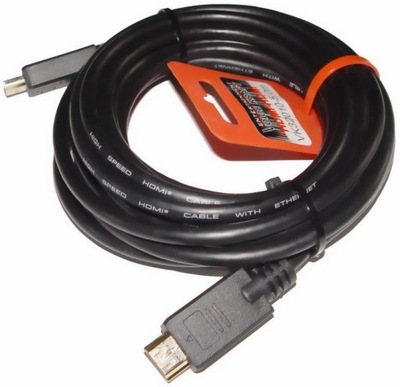 FIRMOWY KABEL 5M HDMI-HDMI 1.4 pozłacane wtyki