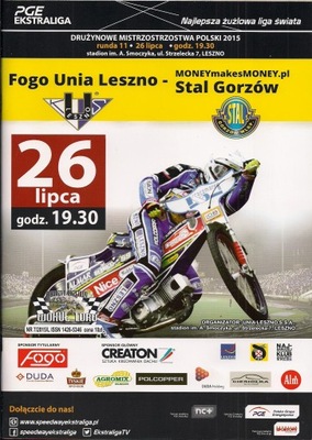 2015 UNIA LESZNO - STAL GORZÓW