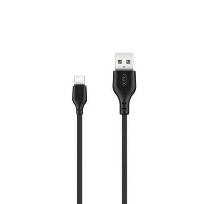 XO kabel uniwersalny NB103 USB - USB-C 1m 2,1A czarny wytrzymały silikon