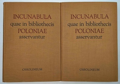 Incunabula quae in bibliothecis Poloniae zestaw 2 książek