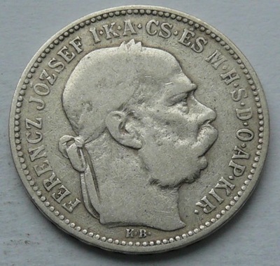 WĘGRY - 1 korona 1894 r. - Franciszek Józef I - srebro Ag