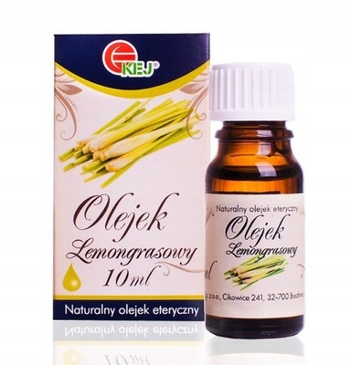 KEJ Naturalny olejek eteryczny lemongrasowy 10 ml