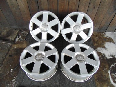 LLANTAS ALULLANTAS 17'' AUDI A6 A4 5X112 ET45 LLANTA ALULLANTA TAPACUBOS JUEGO  