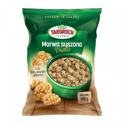 Morwa Biała Suszona Bez Pestek 500g Targroch