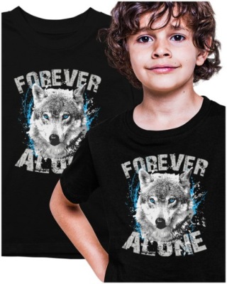 Koszulka Forever Alone Wolf Husky 146