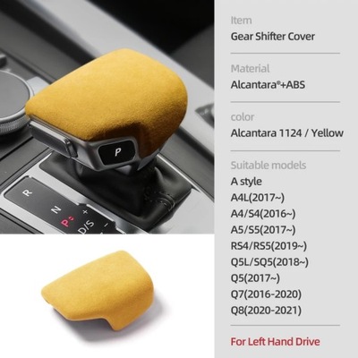 ALCANTARA DLA AUDI A4 B9 A4L A5 Q5 FY SQ5 Q7 Q8 4M RANKENA KEITIMO BIEG~8507 