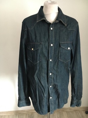 h&m koszula jeansowa męska S/170/92A