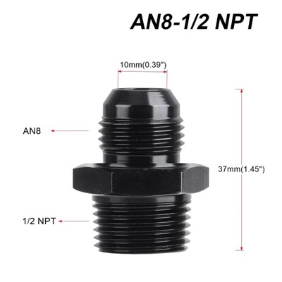 CAR TRAIGHT АДАПТЕР AN TO NPT FITTING AN4 AN6 AN8 AN10 AN12 STRAIGHT~12703