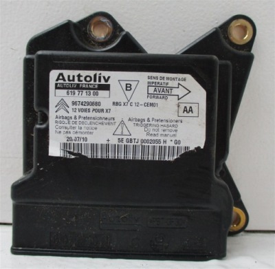 Модуль датчик подушка безпеки citroen c5 iii x7 9674290680 619771300 фото №1