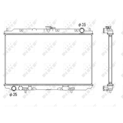 Радиатор wody nissan almera tino 00-06 2.2 фото №1