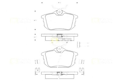 STARLINE ZAPATAS DE FRENADO VOLVO S40 V40 97 MITSUBI  