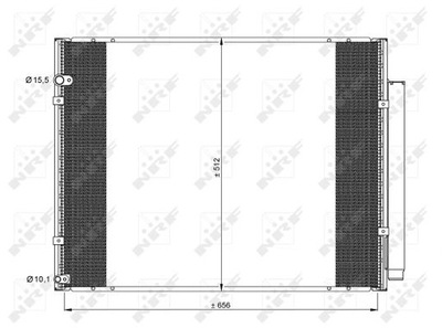 RADUADOR DE ACONDICIONADOR NRF 35857  