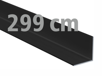 Kątownik aluminiowy 60x40x2 czarny matowy 3m