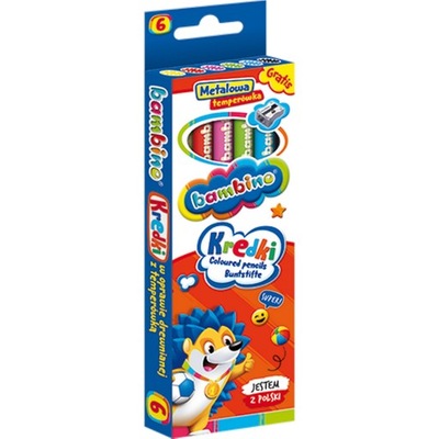 KREDKI BAMBINO 6 KOL. TEMPERÓWKA