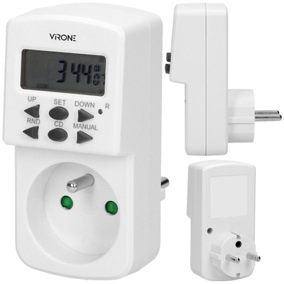 Elektroniczny programator czasowy MINI 10 programów DT-2 ORNO