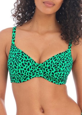 Nowy biustonosz kąpielowy Freya Zanzibar Plunge EU: 75D UK: 34D Jade`