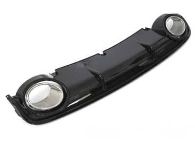 Дифузор do audi a6 c6 04-11 глянцевий black sport фото №1