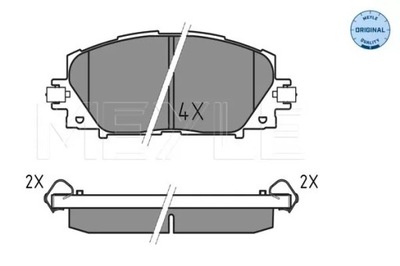 КОЛОДКИ HAM. TOYOTA P. PRIUS 1,8 09- 0252445116 MEYLE фото