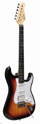 Gitara elektryczna Stratocaster Praworęczna Ever Play ST-2 SSH SB/WH