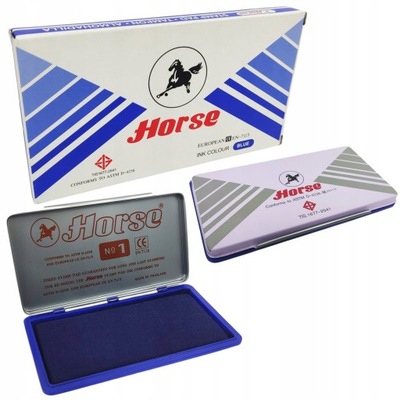 PODUSZKA DO STEMPLI 54x85mm HORSE TIS1677-2541 NIEBIESKA