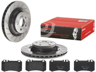 BREMBO DISCOS + ZAPATAS T MERCEDES E55 AMG W211 330MM  