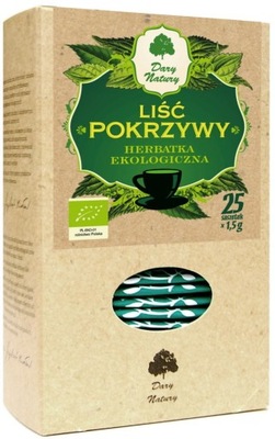 Herbatka LIŚĆ POKRZYWY BIO (25 x 1,5 g) Dary Natur