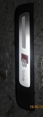 Audi a4 b8 молдинг защита порог левый задняя s-line фото №1