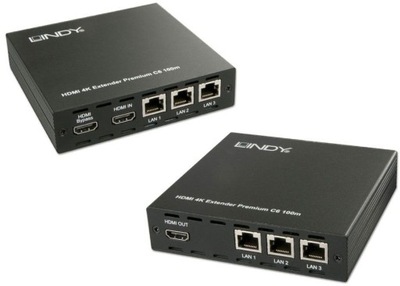 Lindy 38115 Extender HDMI CAT7 100m LAN 4K POE