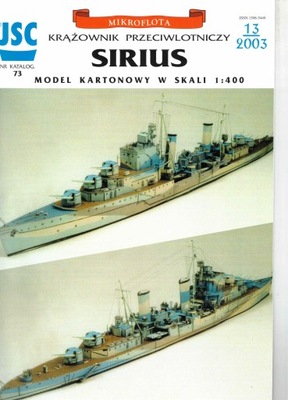 JSC 073 krążownik przeciwlotniczy SIRIUS 1:400