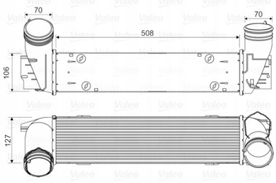 РАДИАТОР ИНТЕРКУЛЕР VALEO BMW 1 E82 1 E88 3 E90 3 E91 3 E92 3 E93 X1 E84