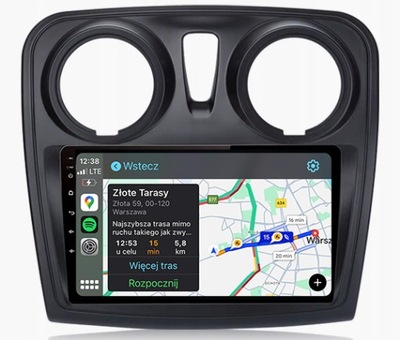 DACIA SANDERO LOGAN LODGY DOKKER NAJNOWSZY ANDROID CARPLAY RADIO NAWIGACJA