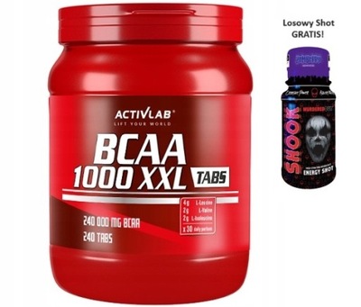 Activlab BCAA XXL 240tabl Aninokwasy Regeneracja