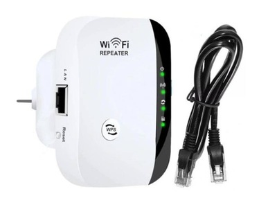 WZMACNIACZ WIFI REPEATER 300MBPS 2.4GHz ZASIĘGU SYGNAŁU GGW