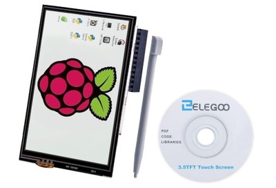 Wyświetlacz dotykowy 3,5" TFT LCD, 480 x 320, do Raspberry Pi, ELEGOO