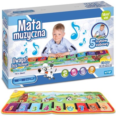 MATA DO TAŃCZENIA INTERAKTYWNA MUZYCZNA PIANINKO