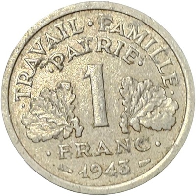 1 frank 1943 Francja