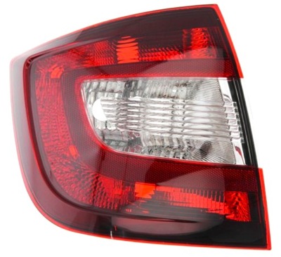 Лампа задня стоп ліва skoda rapid 2012-2019 тонований фото №1