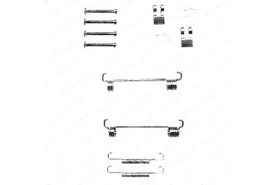 MUELLE ZAPATAS DE FRENADO CITROEN PARTE TRASERA JUMPER BOXER DELP  