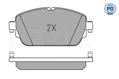 КОЛОДКИ HAM. DB P. W205 2,0-2,2 14- 0252203219/PD MEYLE