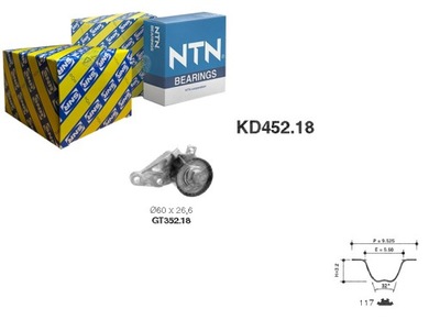 Snr комплект - набор ремень распределительного вала c20112500b 307 фото №1
