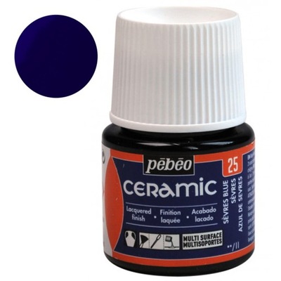 Farba do ceramiki Pebeo Ceramic 45ml 25 ServesBlue