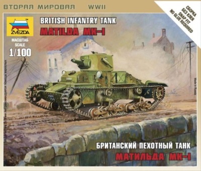 Zvezda 6191 1/100 British Infantry Tank Matilda I